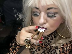 Erotic mature mamas are covered with semen