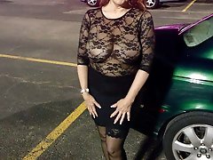 Slutty busty granny whore