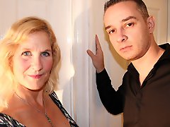 Naughty british mature lady doing her toy boy