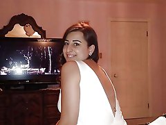 Whore getting naked on cam