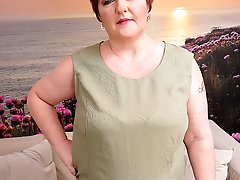 Big mama having fun with her younger lover