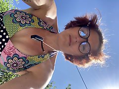 You&rsquo;re laying in my garden whilst I reach over in a bikini